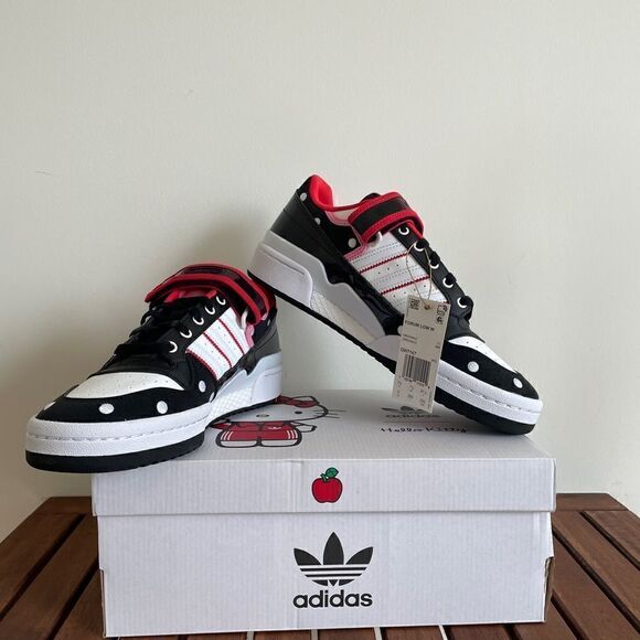 Adidas Forum Low Hello Kitty Polka Dot Women Size 9(GW7167) - Picture 1 of 13